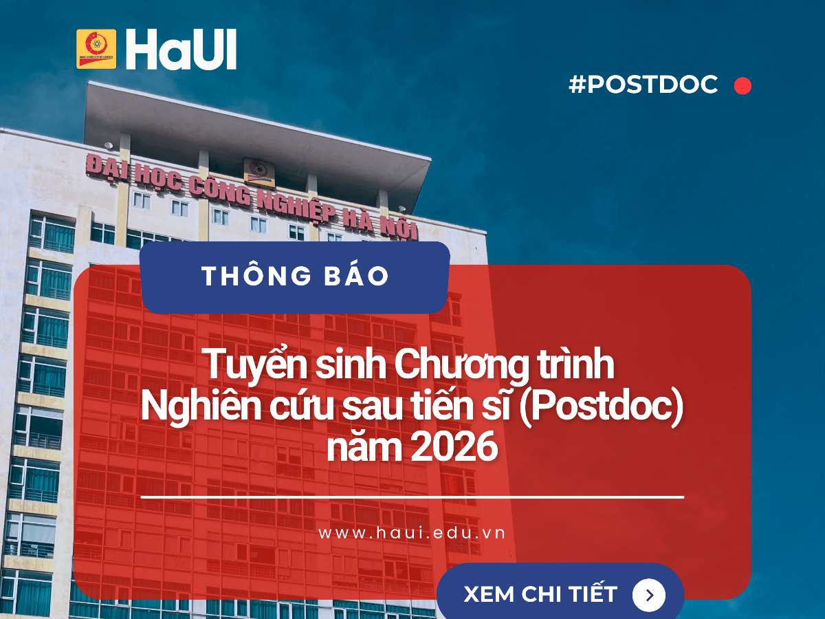 Tuyển sinh Chương trình Nghiên cứu sau tiến sĩ năm 2026