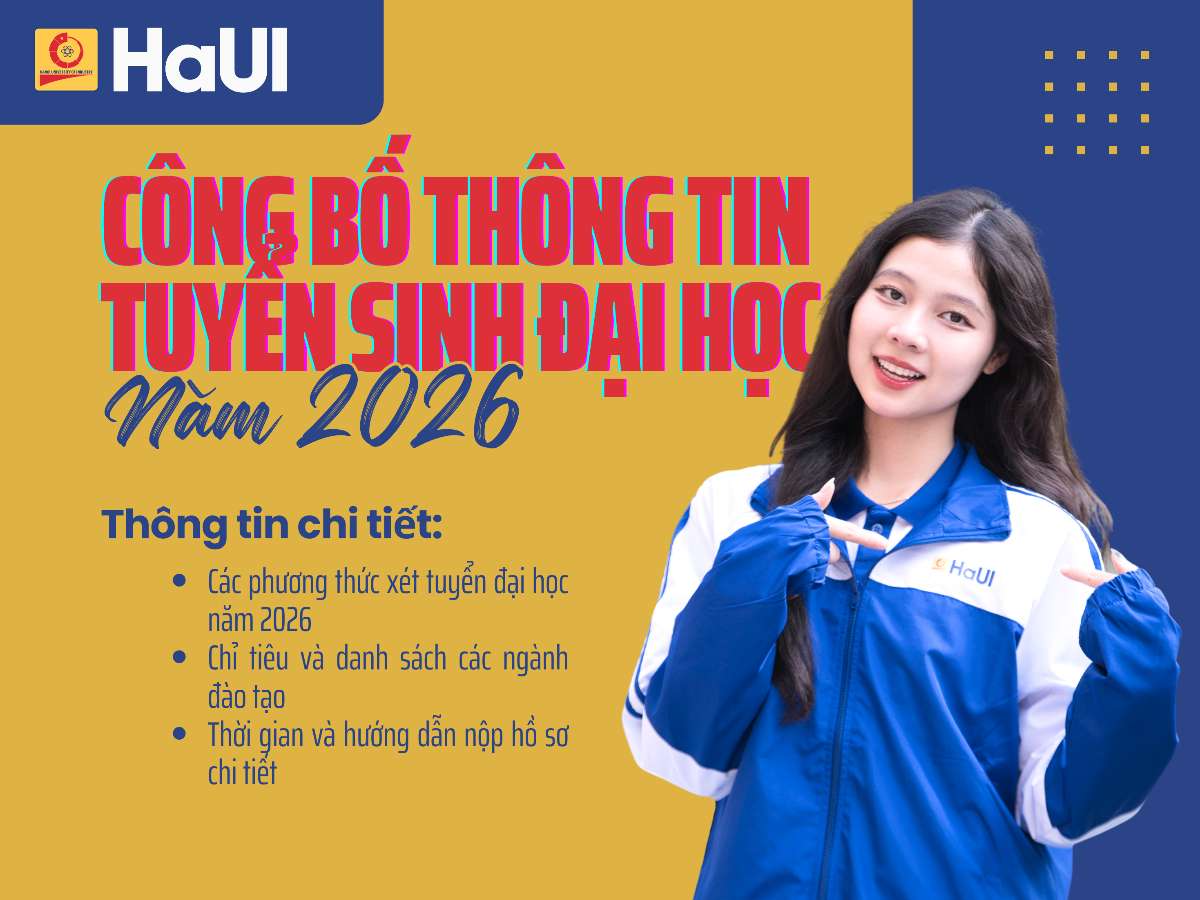 Thông tin tuyển sinh trình độ đại học năm 2026