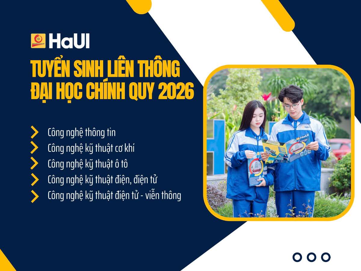 Tuyển sinh liên thông trình độ đại học chính quy năm 2026