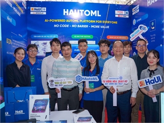 Nền tảng HAutoML của sinh viên HaUI được vinh danh tại Ngày hội Khởi nghiệp Quốc gia 2026