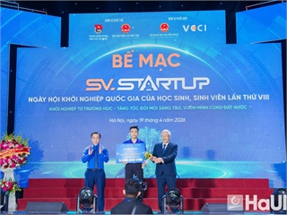 [giaoducthoidai] Đội thi HAutoML ghi dấu ấn tại Chung kết cuộc thi 'Học sinh, sinh viên với ý tưởng khởi nghiệp' lần VIII