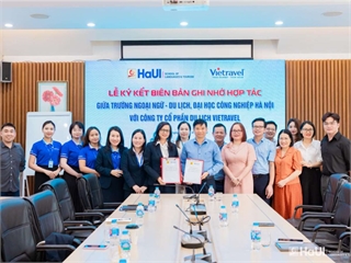 [vietravel] Vietravel ký kết MOU với Trường Đại học Ngoại ngữ - Du lịch, Đại học Công nghiệp Hà Nội