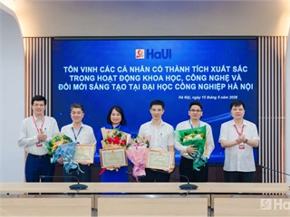 [congthuong] HaUI tôn vinh các điển hình xuất sắc trong hoạt động khoa học, công nghệ