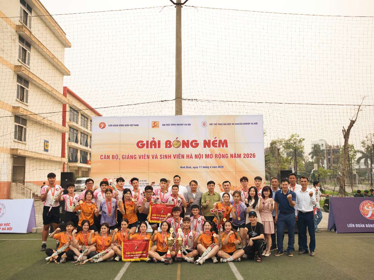 Tranh tài kịch tính tại Giải bóng ném cán bộ, giảng viên và sinh viên Hà Nội mở rộng năm 2026