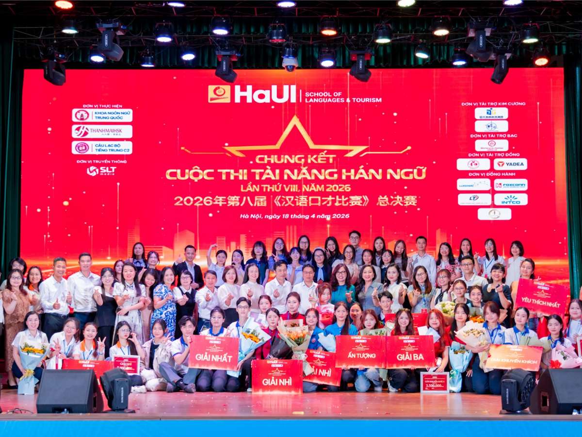 HaUI students shine with First Prize at the 2026 “Chinese Talent” competition
