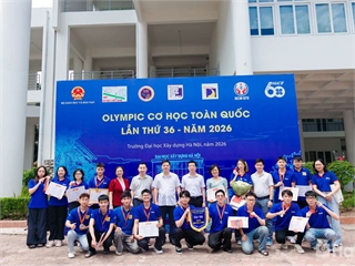 HaUI students achieve outstanding results at the 36th National Mechanics Olympiad