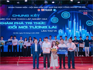 Dự án robot hỗ trợ người khiếm thị đạt giải Nhất cuộc thi “Thử thách lập nghiệp” HaUI lần thứ VII