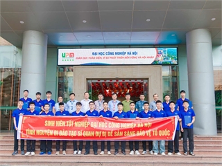 18 sinh viên ưu tú Đại học Công nghiệp Hà Nội tự hào tham gia đào tạo Sĩ quan dự bị năm 2026