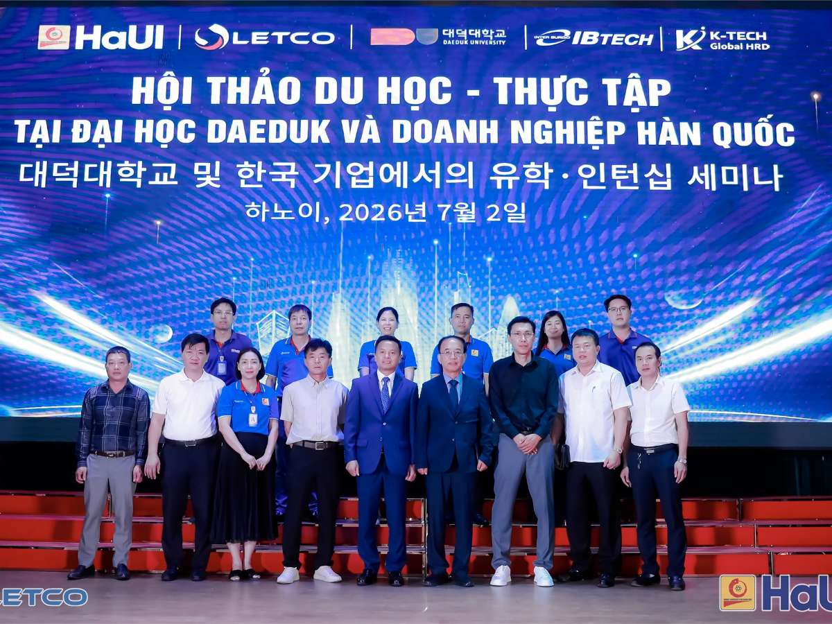 LETCO - HaUI signs MoUs with Daeduk University and IBTECH to enhance training and employment pathways