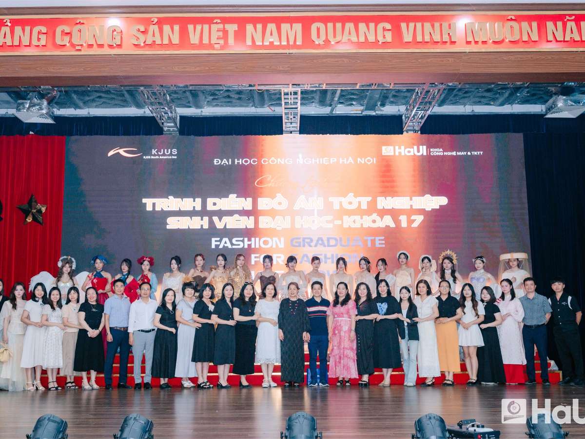 Graduation Fashion Show celebrates the creative journey of HaUI fashion students