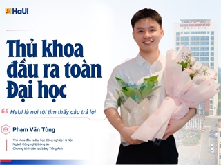 Thủ khoa đầu ra toàn Đại học: "HaUI là nơi tôi tìm thấy câu trả lời"