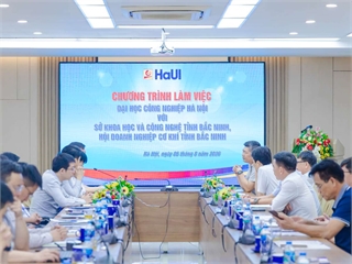 Đại học Công nghiệp Hà Nội làm việc với Sở Khoa học và Công nghệ, Hội Doanh nghiệp cơ khí tỉnh Bắc Ninh