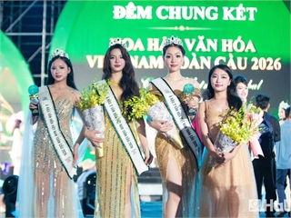 Two HaUI students earn Runner-Up titles at Miss Culture Vietnam Global 2026