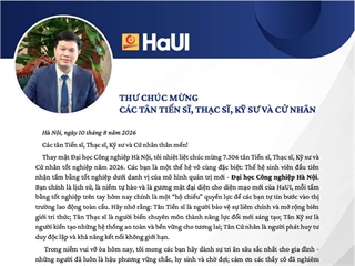 Thư chúc mừng của Giám đốc Đại học gửi các tân Tiến sĩ, Thạc sĩ, Kỹ sư và Cử nhân