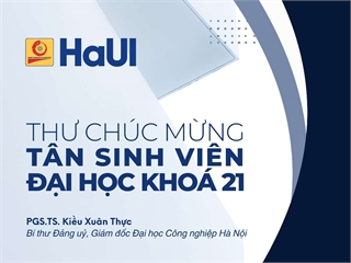 Thư chúc mừng của Giám đốc Đại học gửi tân sinh viên đại học khoá 21