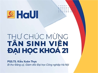 Thư chúc mừng của Giám đốc Đại học gửi tân sinh viên đại học K21
