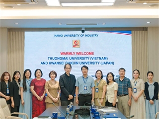 Sinh viên Đại học Kwansei Gakuin, Đại học Thương mại giao lưu, trải nghiệm tại Đại học Công nghiệp Hà Nội
