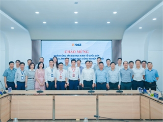 Đại học Công nghiệp Hà Nội và Đại học Kinh tế Quốc dân trao đổi kinh nghiệm quản trị đại học và chuyển đổi số