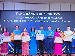Công đoàn Đại học Công nghiệp Hà Nội nhận Bằng khen về thành tích xuất sắc trong hoạt động tài chính công đoàn