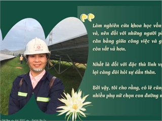[giaoduc] Ngọn lửa đam mê là động lực vượt qua thử thách khi nghiên cứu trong lĩnh vực kỹ thuật