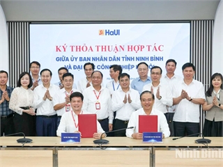 [nbtv] Ký thỏa thuận hợp tác giữa tỉnh Ninh Bình và Đại học Công nghiệp Hà Nội