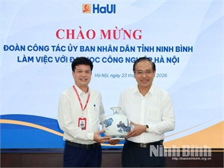 [dangcongsan] Ký thoả thuận hợp tác giữa UBND tỉnh Ninh Bình và Đại học Công nghiệp Hà Nội