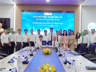 Đại học Công nghiệp Hà Nội và Trường Đại học Quốc tế (ĐHQG-HCM) ký kết thỏa thuận hợp tác