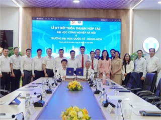 HaUI and HCMIU sign cooperation agreement to advance digital transformation, quality assurance and scientific research