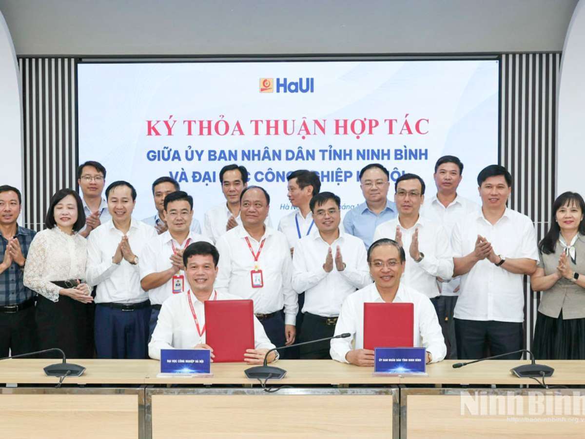 [nbtv] Ký thỏa thuận hợp tác giữa tỉnh Ninh Bình và Đại học Công nghiệp Hà Nội