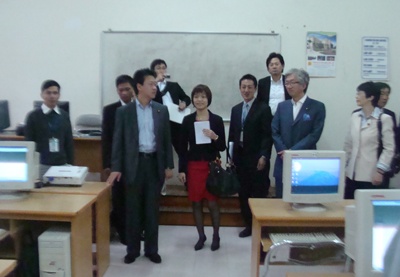 Đoàn đại biểu Hạ viện Nhật Bản, Đại sứ quán Nhật Bản tại Việt Nam, văn phòng JICA Việt Nam đến thăm và làm việc với trường