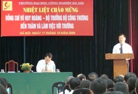 Bộ trưởng Bộ Công thương đến thăm và làm việc với Trường Đại học Công nghiệp Hà Nội