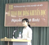 Trường Đại học Công nghiệp Hà Nội tổ chức lễ trao học bổng khuyến học Nguyễn Thanh Bình