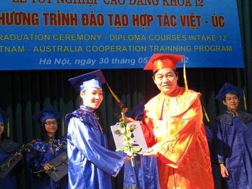 Lễ tốt nghiệp Cao đẳng khóa 12 Chương trình đào tạo hợp tác quốc tế Việt Nam-Australia