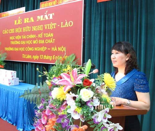 Lễ ra mắt các chi hội hữu nghị Việt - Lào