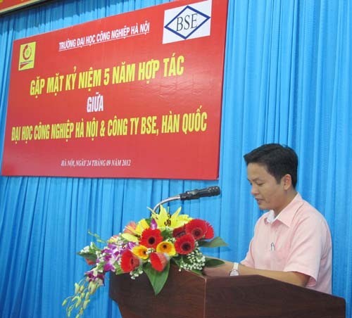 The 5th Anniversary of cooperation between the Hanoi University of Industry and BSE company, Korea