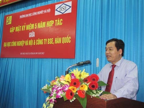 The 5th Anniversary of cooperation between the Hanoi University of Industry and BSE company, Korea