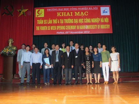 Hình ảnh lễ khai mạc Tuần 5S lần thứ 4 tại trường Đại học Công nghiệp Hà Nội