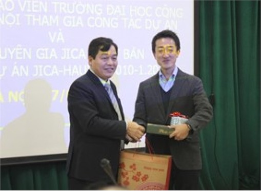 Meeting and leaving party of Hanoi University of Industry staff and JICA-HaUI project experts