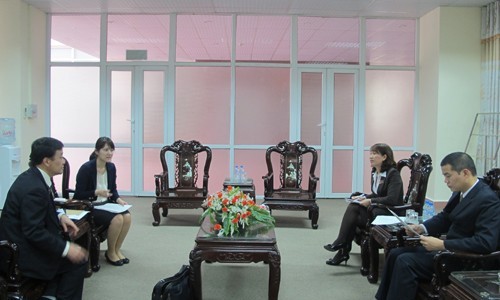 Japan International Cooperation Center delegation visited and worked with Hanoi University of Industry