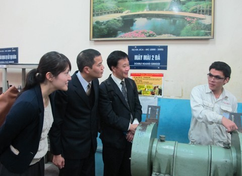 Japan International Cooperation Center delegation visited and worked with Hanoi University of Industry
