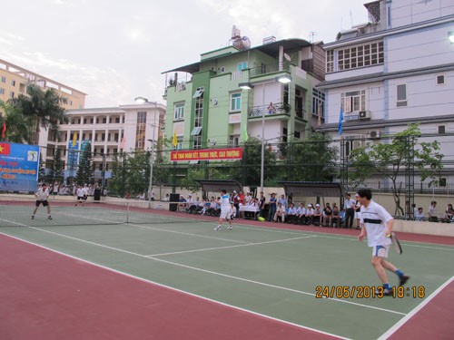 Khai mạc Giải quần vợt các trường Đại học, Cao đẳng, Học viện khu vực Hà Nội năm 2013