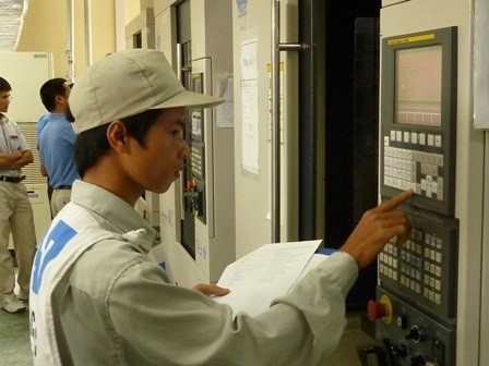 Pilot Skill Test on Machining Center Operation Organized