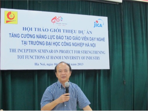 Hội thảo giới thiệu dự án “Tăng cường năng lực đào tạo giáo viên kỹ thuật dạy nghề tại trường Đại học Công nghiệp Hà Nội”