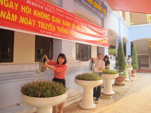 Faculty of International Cooperation and Training organized a festival for “ Green Space and Food Festival”