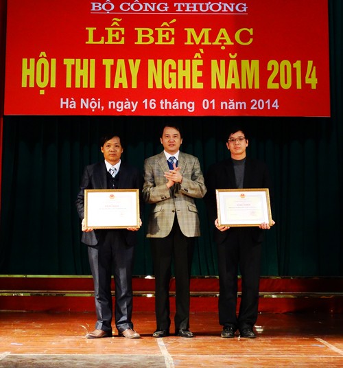 Bế mạc, trao giải Hội thi tay nghề Bộ Công thương năm 2014
