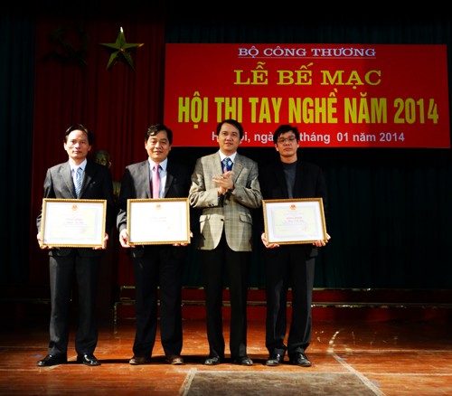 Bế mạc, trao giải Hội thi tay nghề Bộ Công thương năm 2014