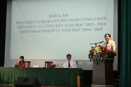 Hội nghị đại biểu cán bộ viên chức trường Đại học Công nghiệp Hà Nội năm 2014