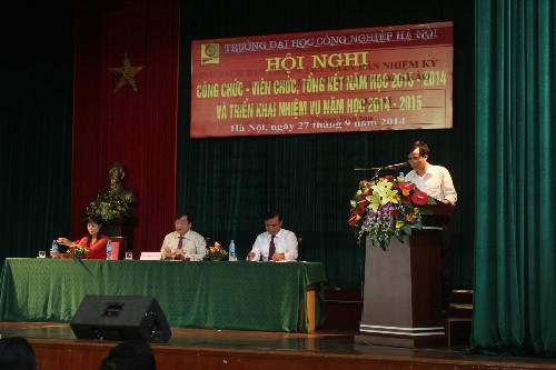 Hội nghị đại biểu cán bộ viên chức trường Đại học Công nghiệp Hà Nội năm 2014