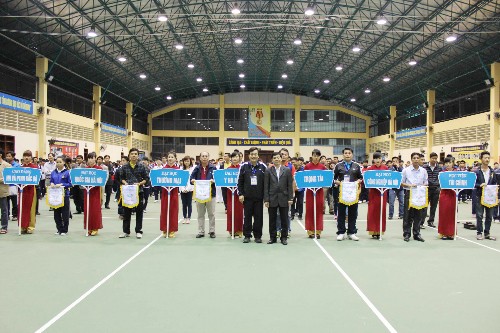 Khai mạc Giải Quần vợt CBGV các Trường Đại học, Cao đẳng, Học viện khu vực Hà Nội năm 2014