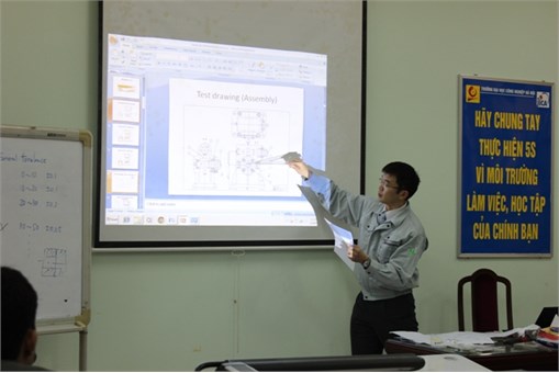 Technical Tranfer on Mechanical Drawing by JICA Expert